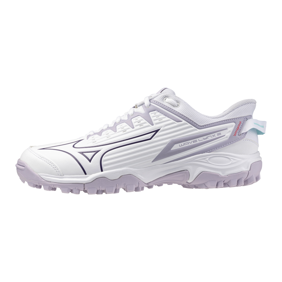 Mizuno WAVE LYNX 2 White/VioletIndigo/CamelliaRos